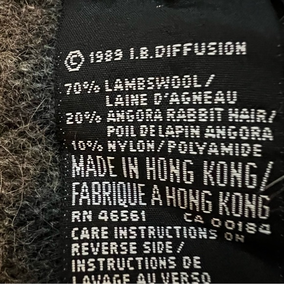 Vintage Lambswool Angora Cardigan Sweater Size Large - Picture 4 of 16